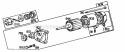 Electric Starter And Chart Diagram and Parts List for 421437-0021-99  Briggs and Stratton Engine